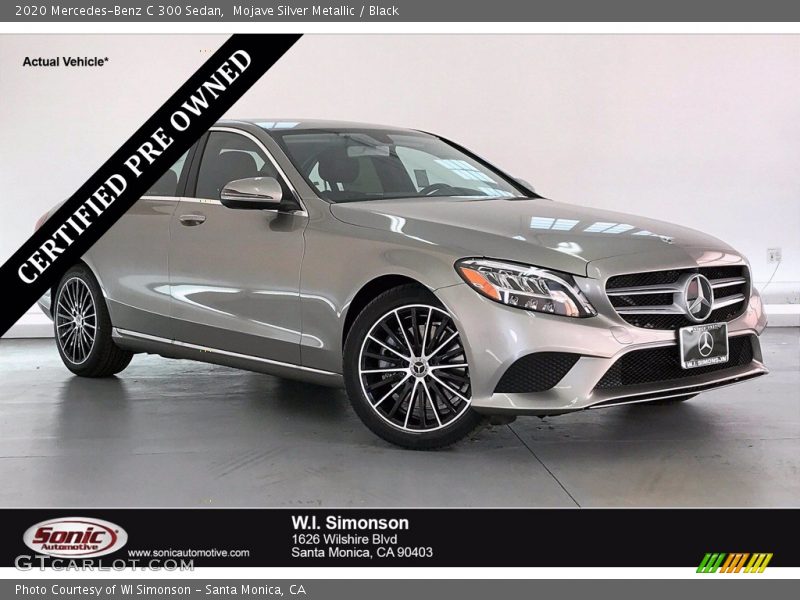 Mojave Silver Metallic / Black 2020 Mercedes-Benz C 300 Sedan