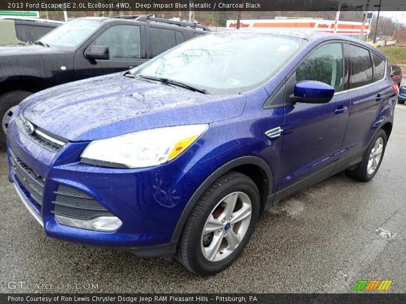 Deep Impact Blue Metallic / Charcoal Black 2013 Ford Escape SE 2.0L EcoBoost 4WD