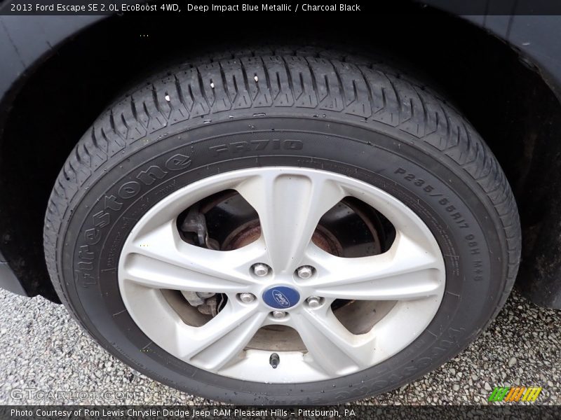 Deep Impact Blue Metallic / Charcoal Black 2013 Ford Escape SE 2.0L EcoBoost 4WD