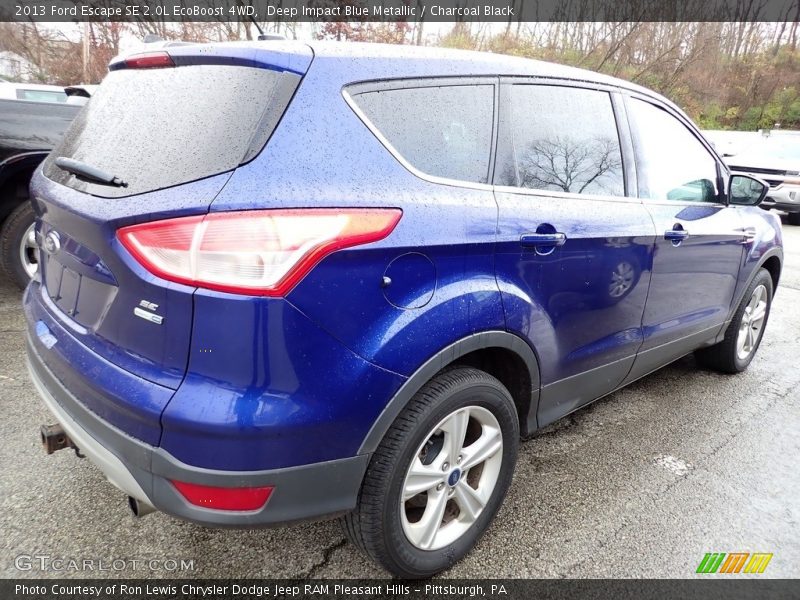 Deep Impact Blue Metallic / Charcoal Black 2013 Ford Escape SE 2.0L EcoBoost 4WD