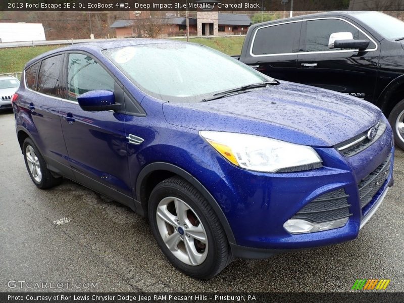 Deep Impact Blue Metallic / Charcoal Black 2013 Ford Escape SE 2.0L EcoBoost 4WD