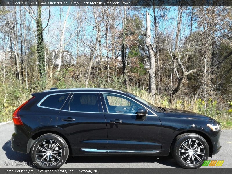 Onyx Black Metallic / Maroon Brown 2018 Volvo XC60 T5 AWD Inscription