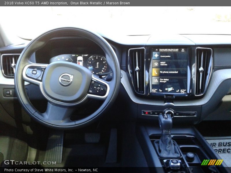 Onyx Black Metallic / Maroon Brown 2018 Volvo XC60 T5 AWD Inscription