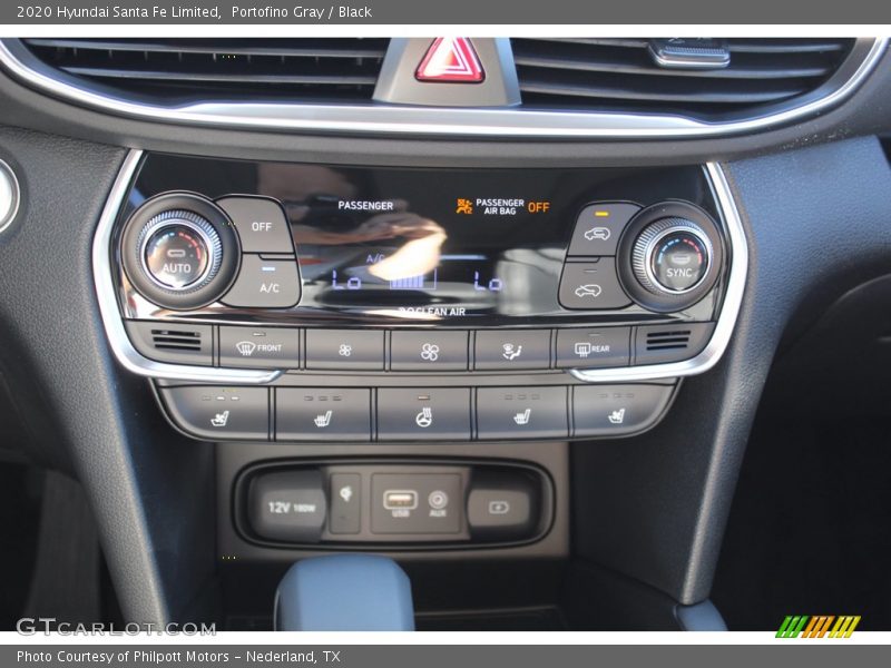Portofino Gray / Black 2020 Hyundai Santa Fe Limited