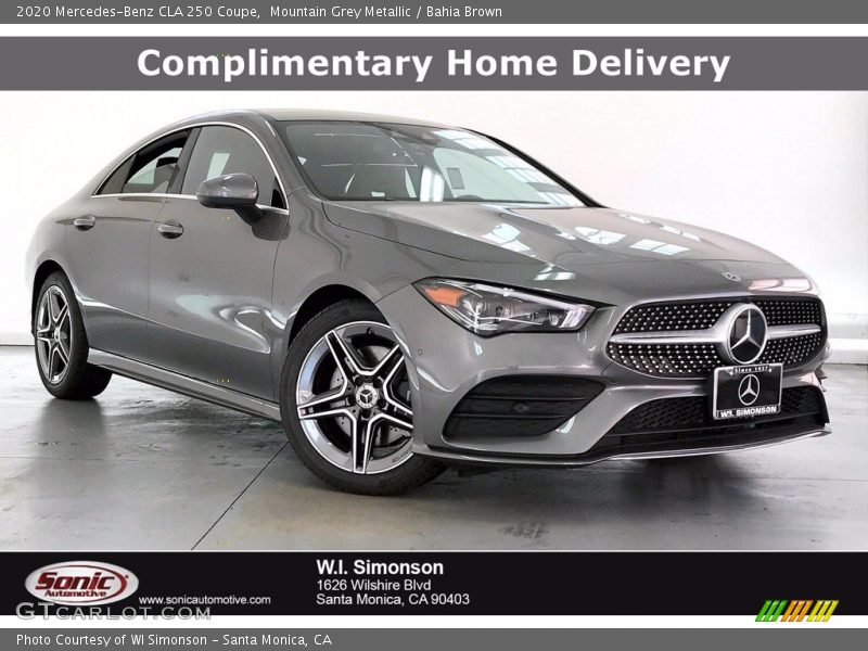 Mountain Grey Metallic / Bahia Brown 2020 Mercedes-Benz CLA 250 Coupe