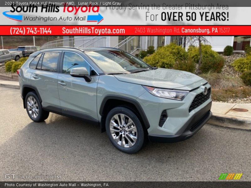 Lunar Rock / Light Gray 2021 Toyota RAV4 XLE Premium AWD