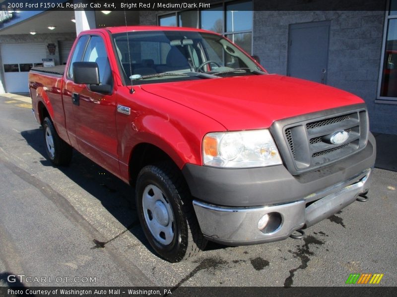 Bright Red / Medium/Dark Flint 2008 Ford F150 XL Regular Cab 4x4