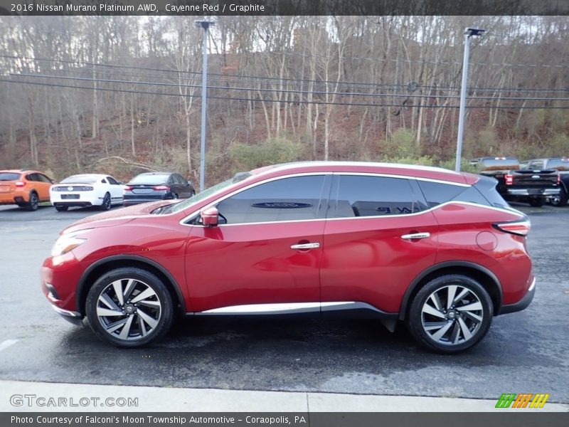 Cayenne Red / Graphite 2016 Nissan Murano Platinum AWD