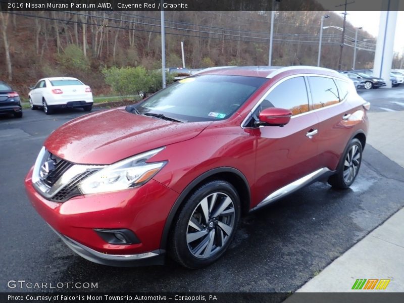 Cayenne Red / Graphite 2016 Nissan Murano Platinum AWD