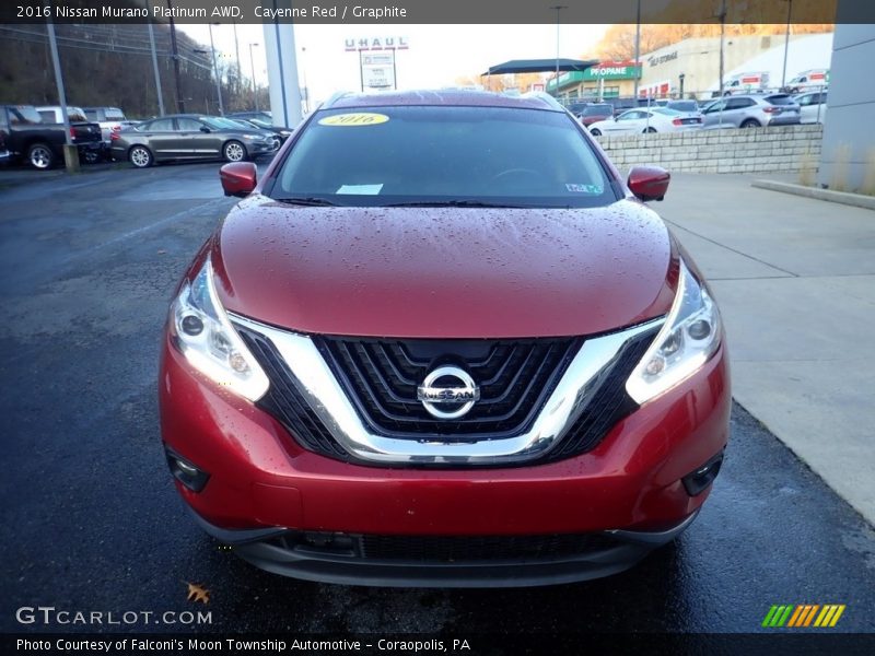 Cayenne Red / Graphite 2016 Nissan Murano Platinum AWD