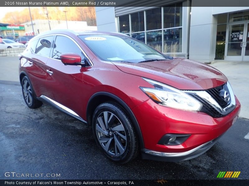 Cayenne Red / Graphite 2016 Nissan Murano Platinum AWD