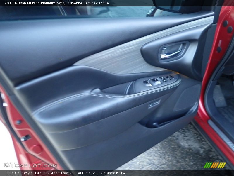 Cayenne Red / Graphite 2016 Nissan Murano Platinum AWD