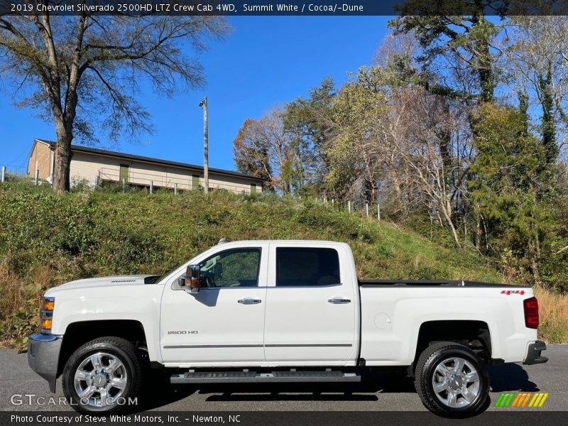 Summit White / Cocoa/­Dune 2019 Chevrolet Silverado 2500HD LTZ Crew Cab 4WD