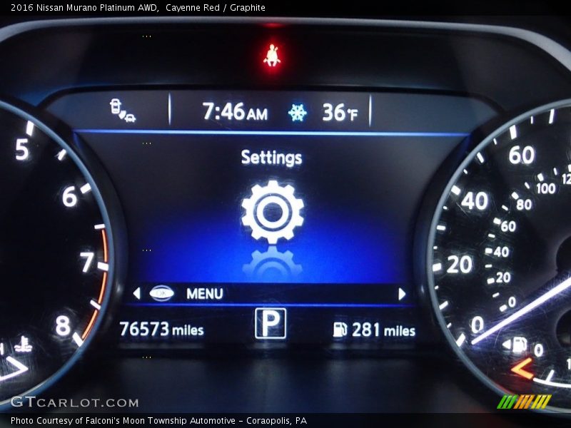 Cayenne Red / Graphite 2016 Nissan Murano Platinum AWD