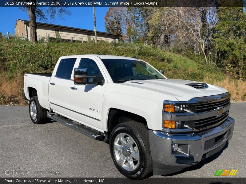 Summit White / Cocoa/­Dune 2019 Chevrolet Silverado 2500HD LTZ Crew Cab 4WD