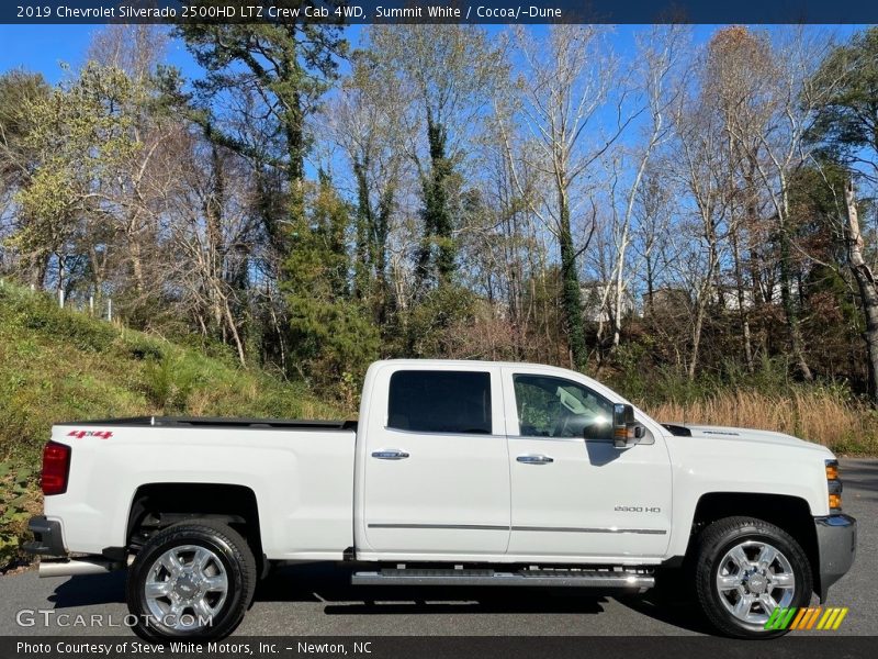 Summit White / Cocoa/­Dune 2019 Chevrolet Silverado 2500HD LTZ Crew Cab 4WD