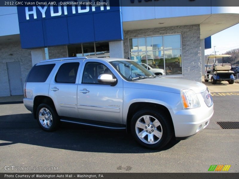 Quicksilver Metallic / Ebony 2012 GMC Yukon Denali AWD