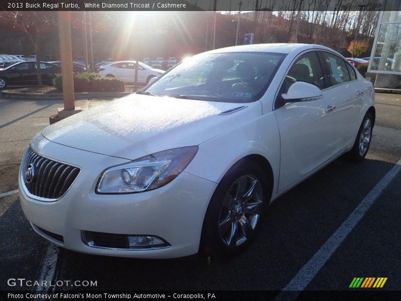White Diamond Tricoat / Cashmere 2013 Buick Regal Turbo