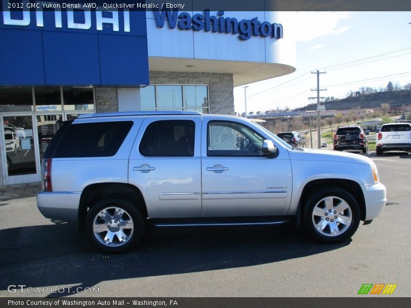 Quicksilver Metallic / Ebony 2012 GMC Yukon Denali AWD