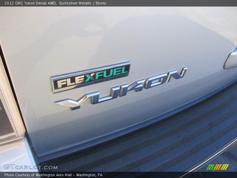 Quicksilver Metallic / Ebony 2012 GMC Yukon Denali AWD