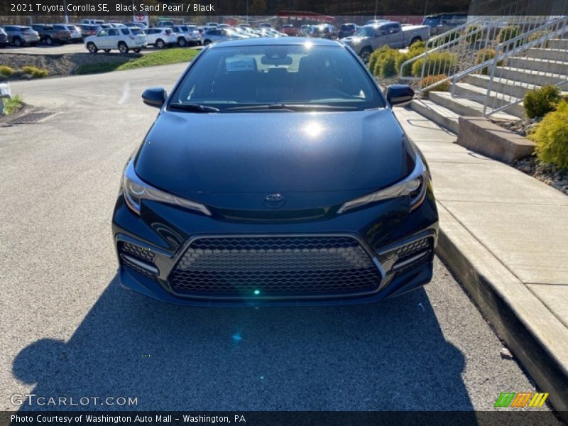 Black Sand Pearl / Black 2021 Toyota Corolla SE