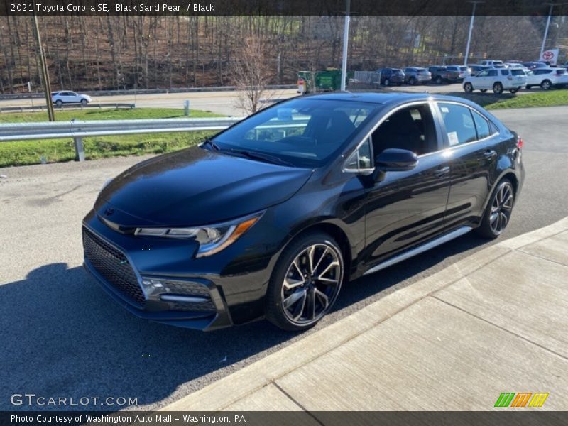 Black Sand Pearl / Black 2021 Toyota Corolla SE