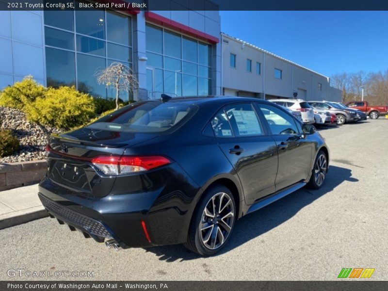 Black Sand Pearl / Black 2021 Toyota Corolla SE