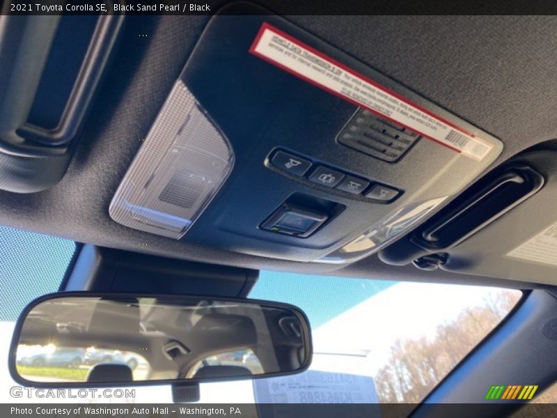 Black Sand Pearl / Black 2021 Toyota Corolla SE