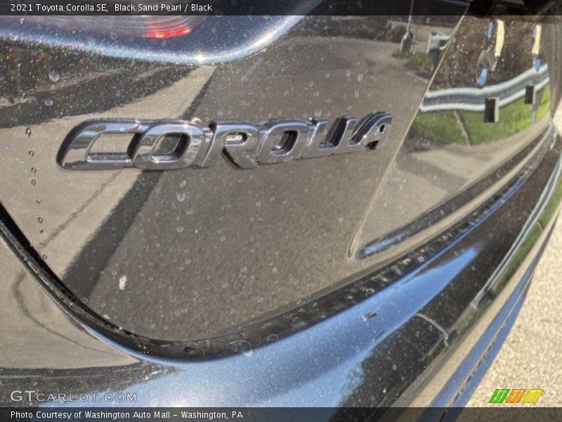 Black Sand Pearl / Black 2021 Toyota Corolla SE
