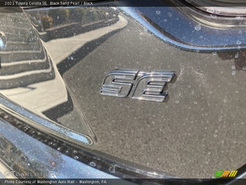 Black Sand Pearl / Black 2021 Toyota Corolla SE