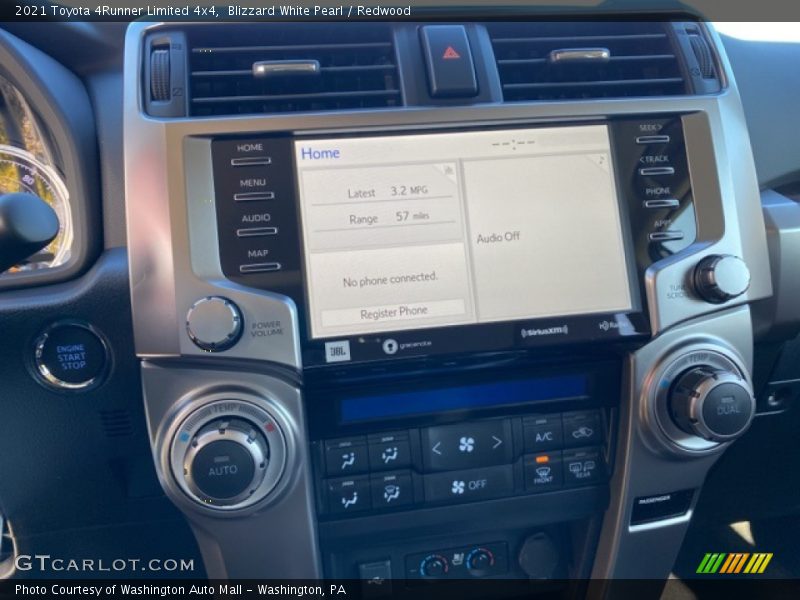 Controls of 2021 4Runner Limited 4x4