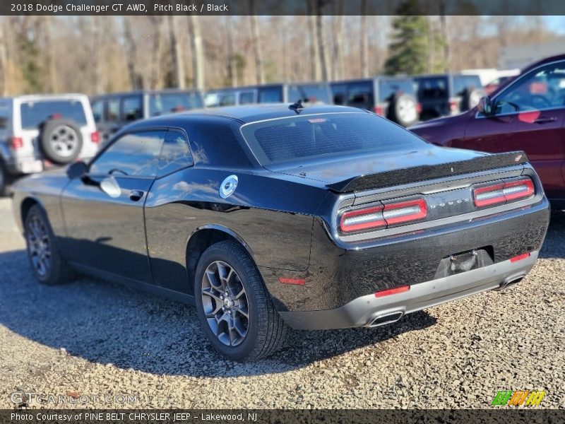 Pitch Black / Black 2018 Dodge Challenger GT AWD