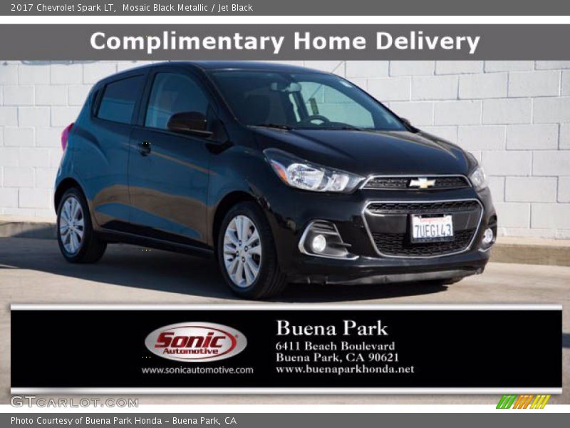 Mosaic Black Metallic / Jet Black 2017 Chevrolet Spark LT