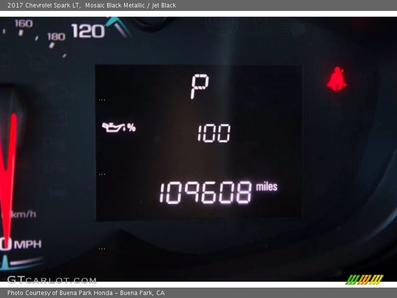 Mosaic Black Metallic / Jet Black 2017 Chevrolet Spark LT