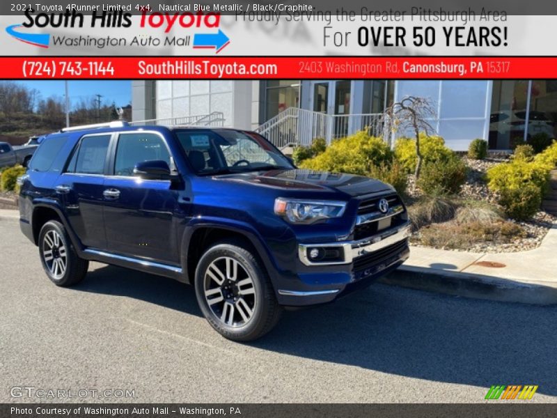 Nautical Blue Metallic / Black/Graphite 2021 Toyota 4Runner Limited 4x4
