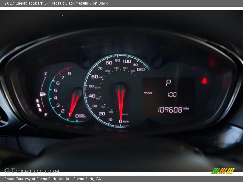 Mosaic Black Metallic / Jet Black 2017 Chevrolet Spark LT