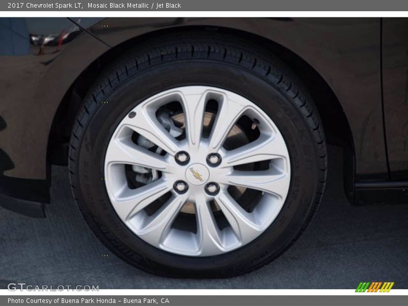 Mosaic Black Metallic / Jet Black 2017 Chevrolet Spark LT