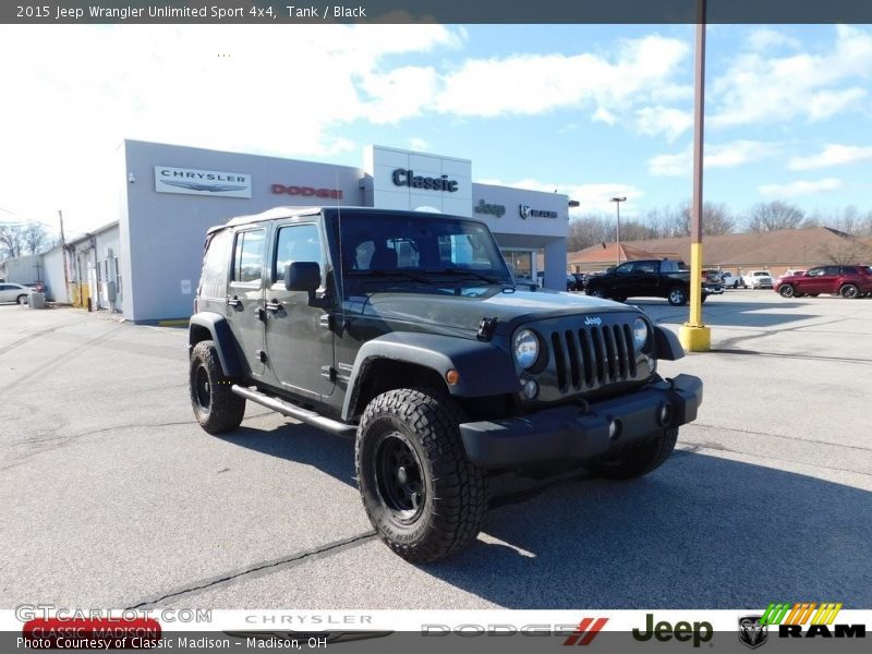 Tank / Black 2015 Jeep Wrangler Unlimited Sport 4x4
