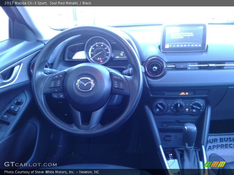 Soul Red Metallic / Black 2017 Mazda CX-3 Sport