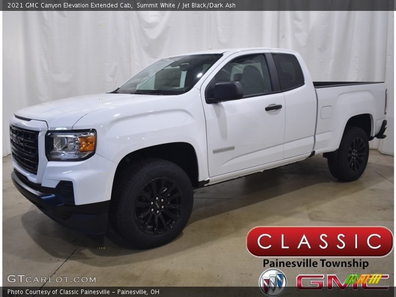 Summit White / Jet Black/Dark Ash 2021 GMC Canyon Elevation Extended Cab