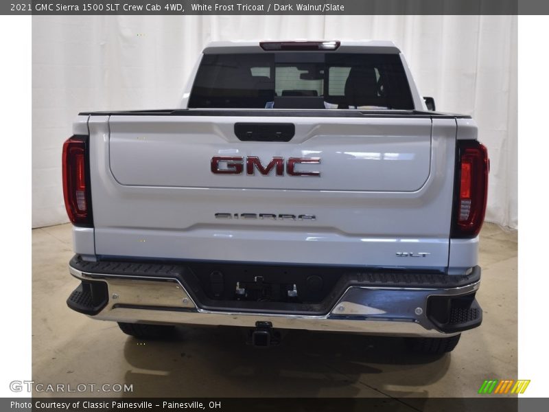 White Frost Tricoat / Dark Walnut/Slate 2021 GMC Sierra 1500 SLT Crew Cab 4WD
