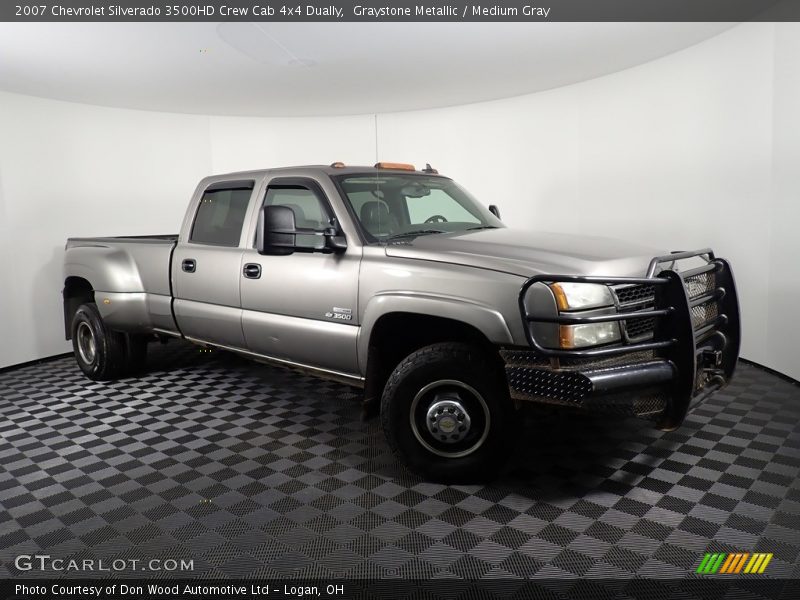 Graystone Metallic / Medium Gray 2007 Chevrolet Silverado 3500HD Crew Cab 4x4 Dually