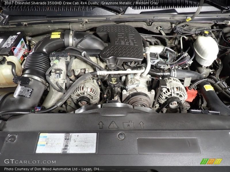 Graystone Metallic / Medium Gray 2007 Chevrolet Silverado 3500HD Crew Cab 4x4 Dually