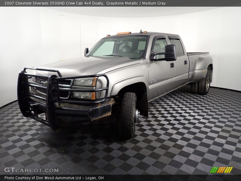 Graystone Metallic / Medium Gray 2007 Chevrolet Silverado 3500HD Crew Cab 4x4 Dually