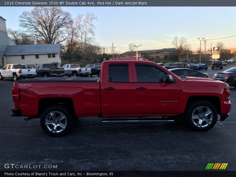 Red Hot / Dark Ash/Jet Black 2016 Chevrolet Silverado 1500 WT Double Cab 4x4