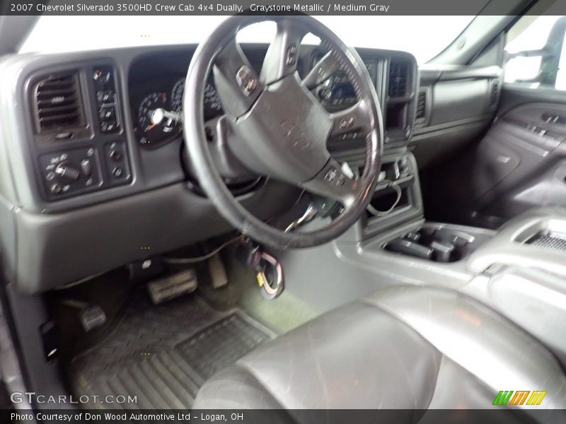 Graystone Metallic / Medium Gray 2007 Chevrolet Silverado 3500HD Crew Cab 4x4 Dually