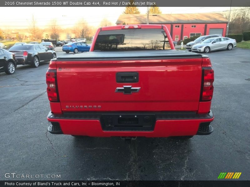 Red Hot / Dark Ash/Jet Black 2016 Chevrolet Silverado 1500 WT Double Cab 4x4