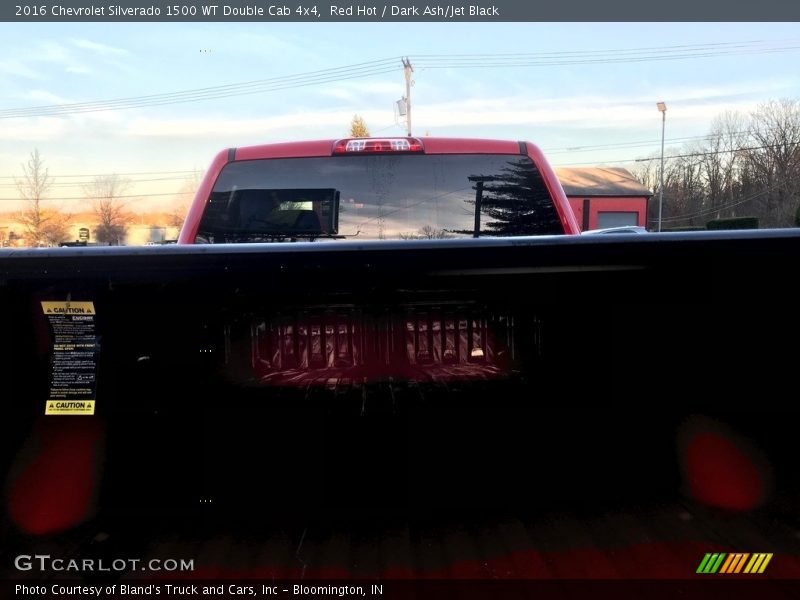 Red Hot / Dark Ash/Jet Black 2016 Chevrolet Silverado 1500 WT Double Cab 4x4