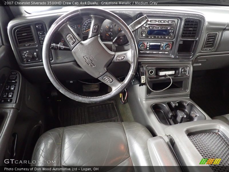 Graystone Metallic / Medium Gray 2007 Chevrolet Silverado 3500HD Crew Cab 4x4 Dually