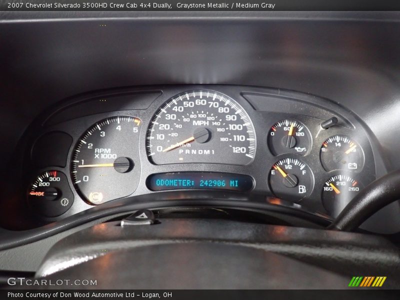 Graystone Metallic / Medium Gray 2007 Chevrolet Silverado 3500HD Crew Cab 4x4 Dually